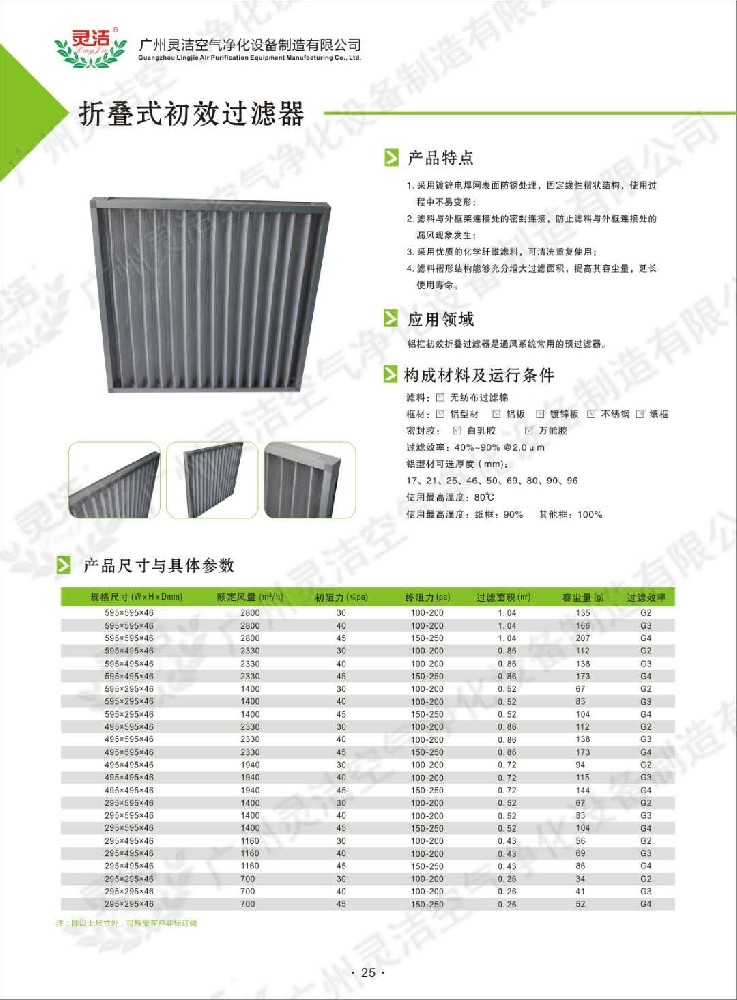 什么是初效折疊式過(guò)濾器？